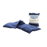 Bouillotte sèche bio blé et coton - bleu marine Bouillotte sèche bio blé et coton - bleu marine