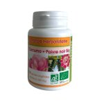 Gelules curcuma + poivre noir bio - doses  300mg.