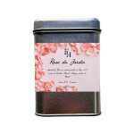 Th noir rose du jardin 100 grammes - bote en mtal