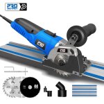 120v / 230v mini scie circulaire 500w coupe plonge piste coupe bois mtal carrelage coupe 3 lames