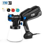 750w pistolet  peinture pulvrisateur lectrique 1200ml hvlp bombe peinture 4 tailles de buse
