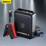 Baseus 2 en 1 car jump starter power bank compresseur d'air pompe de gonflage 1000a station