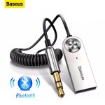 Baseus ? adaptateur bluetooth pour voiture 3. 5mm cble  dongle jack kit mains libres