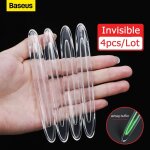 Baseus ? protecteur de porte de voiture en tpu transparent 4 pi�ces autocollant de protection