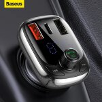 Baseus ? transmetteur fm bluetooth 5. 0 mains libres kit de voiture lecteur audio mp3 avec pps Baseus ? transmetteur fm bluetooth 5. 0 mains libres kit de voiture lecteur audio mp3 avec pps