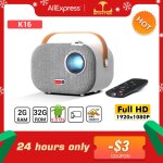 Byintek k16 ? mini projecteur de home cinma pour smartphone de 1080p portable full hd 1920 * 1080p