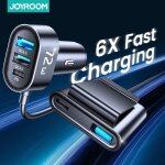 Chargeur de voiture multiple 72w  5 ports adaptateur usb type c qc 3. 0 pd 3. 0 chargeur rapide
