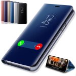 Coque de t�l�phone � rabat en cuir miroir �tui intelligent pour samsung galaxy a10 a20 a20e a30 a40