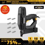 Deko ? agrafeuse lectrique 220v pistolet  ongles pour le bricolage et le travail du bois outils