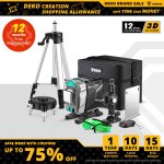 Deko ? niveau laser vert 3d 12 lignes nouvelle srie lignes transversales horizontales et