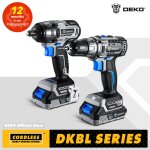 Deko ? perceuse sans fil 20v max kit combiné tournevis électrique et clé sans balais clé à chocs Deko ? perceuse sans fil 20v max kit combiné tournevis électrique et clé sans balais clé à chocs
