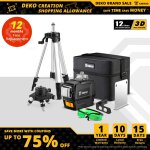 Deko ? trépied de mesure puissant série dkll12 niveau laser professionnel outils de construction Deko ? trépied de mesure puissant série dkll12 niveau laser professionnel outils de construction