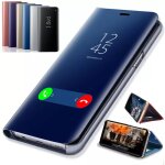 tui en cuir  rabat pour samsung galaxy s8 s9 s10 e lite s20 s21 s22 plus s20fe s21fe avec vue