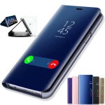 Étui à rabat et à effet miroir pour téléphones samsung housse de protection pour les séries galaxy Étui à rabat et à effet miroir pour téléphones samsung housse de protection pour les séries galaxy