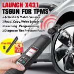 Launch ? x431 tsgun tpms outils de diagnostic de pression des pneus de voiture automobile