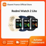 [officiel] xiaomi redmi watch 2 lite noir | cran tactile couleur de 1. 55 pouces suivi de la
