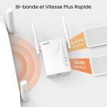 Répéteur wifi dual bande 750mbit / s - tenda a15 couverture 120? conception montage mural Répéteur wifi dual bande 750mbit / s - tenda a15 couverture 120? conception montage mural