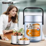 Simita ? bote  djeuner thermos en acier inoxydable rcipient alimentaire sous vide 3 couches 