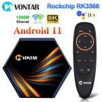 Vontar ? bo�tier smart tv kk max android 11 rk3566 8 go ram 128 go 64 go 4 go 32 go wifi