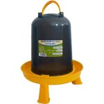 Abreuvoir  baonnette gris et jaune sur pied de 8 l