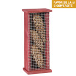 Abri pour chrysopes en bois coloris rouge