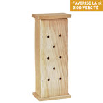 Abri � coccinelles en bois coloris naturel