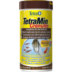 Aliment pour poissons d ornement tetramin granules. la boite de 250 ml