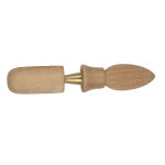 Appeau rouge - gorge familier en bois coloris beige les zapos
