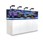 Aquarium eau de mer avec un meuble coloris blanc reefer deluxe 3xl 900 red sea - 200
