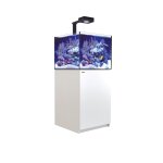 Aquarium eau de mer avec un meuble coloris blanc reefer deluxe xl 200 red sea - 60 x