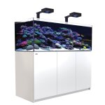 Aquarium eau de mer avec un meuble coloris blanc reefer deluxe xl 525 red sea - 150