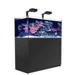 Aquarium eau de mer avec un meuble coloris noir reefer deluxe xl 425 red sea - 120 x Aquarium eau de mer avec un meuble coloris noir reefer deluxe xl 425 red sea - 120 x