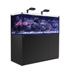Aquarium eau de mer avec un meuble coloris noir reefer deluxe xxl 625 red sea - 150