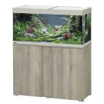Aquarium avec meuble coloris chne gris eheim vivalineled 180l