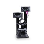 Arbre � chat coloris noir petrebels victoria 125 48 x 48 x 125 cm