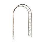 Arche double avec dcor losange coloris fer vieilli - 250cm