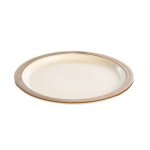 Assiette � dessert coloris beige en gr�s moderne - � 20 cm