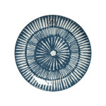 Assiette dessert coloris bleu en porcelaine -  18, 8 cm