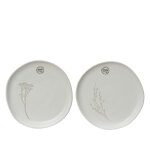 Assiette � dessert floral en gr�s kaemingk - � 20 cm