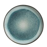 Assiette plate bouke en grs bleu et noir edelman hollande -  27 cm