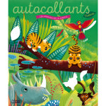 Les autocollants nature - les animaux de la jungle. editions lito