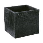 Bac en b�ton press� carr� gris ardoise hairie grandon quiberon - 49 x 49 x 45 cm