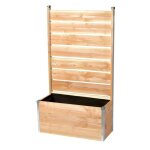 Bac de jardinage en bois mon petit potager bac pano design - 75 x 35 x 136 cm Bac de jardinage en bois mon petit potager bac pano design - 75 x 35 x 136 cm