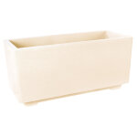 Bac rectangulaire en béton pressé blanc hairie grandon 843 - 92 x 38 x 42 cm Bac rectangulaire en béton pressé blanc hairie grandon 843 - 92 x 38 x 42 cm