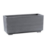 Bac rectangulaire en bton press gris hairie grandon 843 - 92 x 38 x 42 cm
