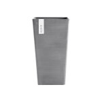 Bac rotterdam coloris gris en plastique recycl ecopots - 30 x 30 x 56 cm - 36, 2 l