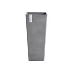 Bac rotterdam coloris gris en plastique recyclé ecopots - 32 x 32 x 70 cm - 42 l Bac rotterdam coloris gris en plastique recyclé ecopots - 32 x 32 x 70 cm - 42 l