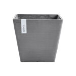 Bac rotterdam coloris gris en plastique recycl ecopots - 75 l