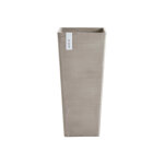 Bac rotterdam coloris taupe en plastique recycl ecopots - 32 x 32 x 70 cm - 42 l