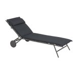 Bain de soleil miami ii dark grey tube titanium becomfort lafuma mobilier - 77 x 186